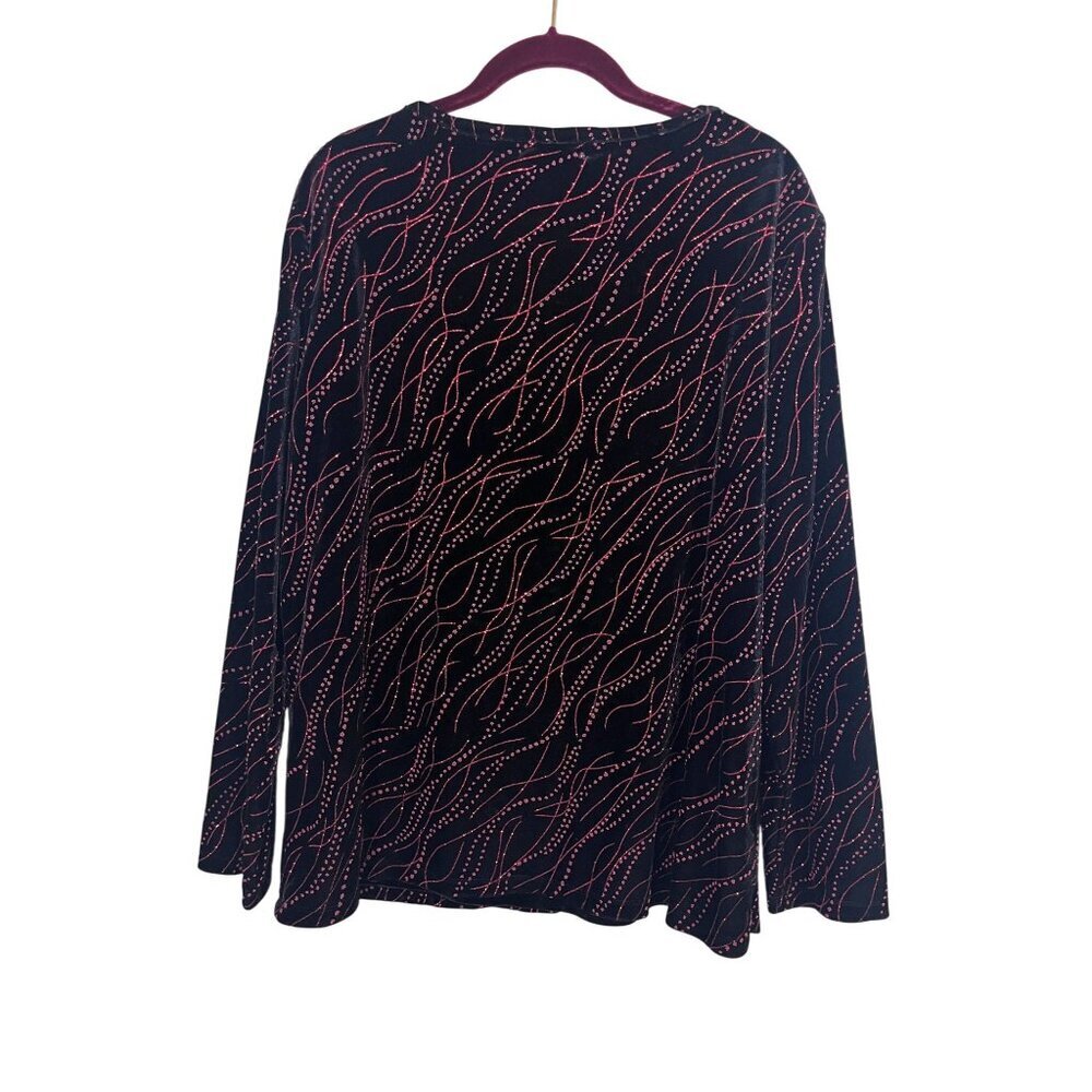 Notation Jacket 1x Black Rhinestone Glitter Witch… - image 3